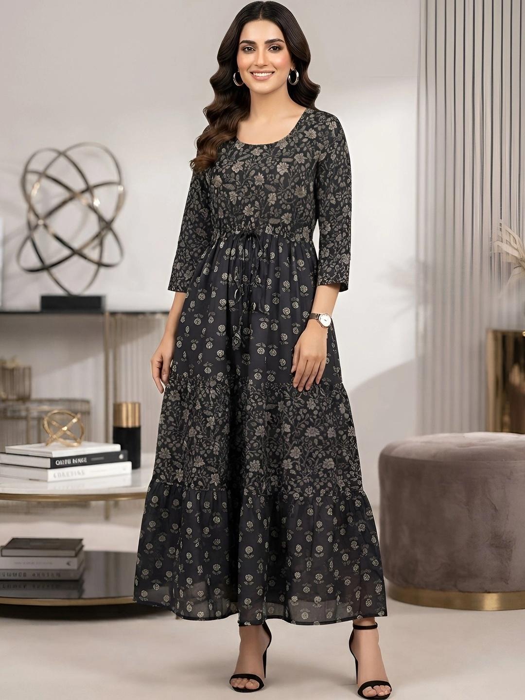 Rustic Design Clothes Buy Anouk Rustic Floral Print A Line Maxi Dress - Dresses for Women ...