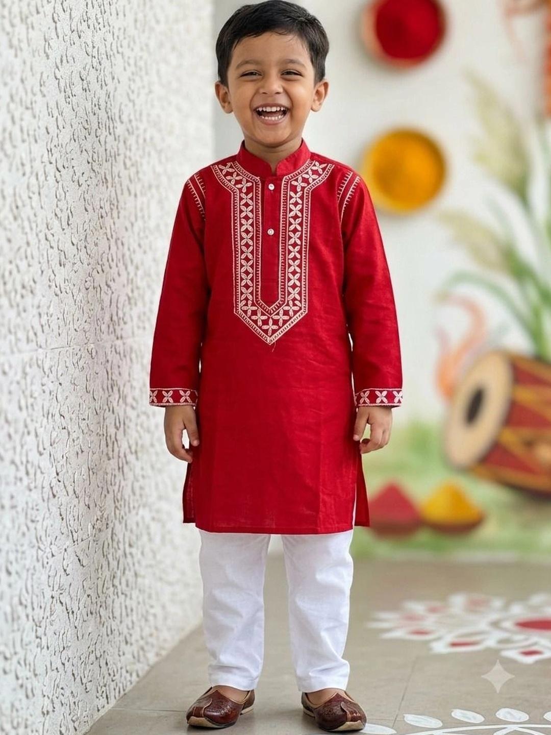 Choice Regular Plus Buy HUMAN CHOICE Boys Ethnic Motifs Embroidered Regular Thread Work ...