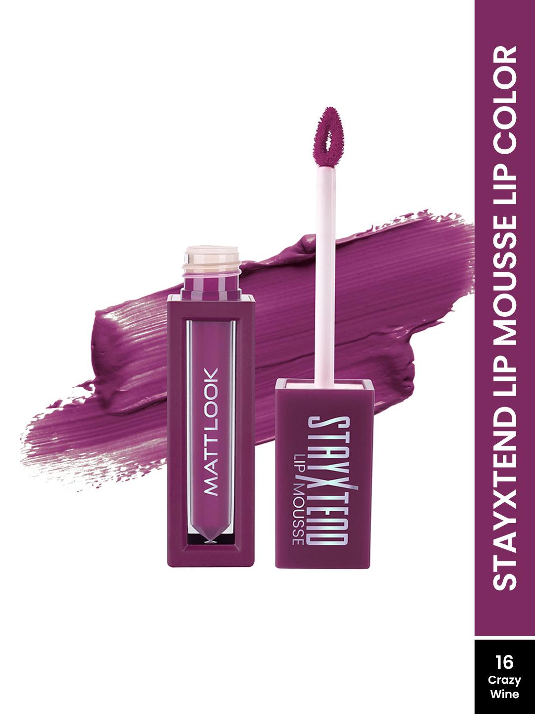 Buy MATTLOOK Stayxtend Lip Mousse Enriched With Vitamin E 4ml   Crazy Mauve 16 -  - Personal Care for Women