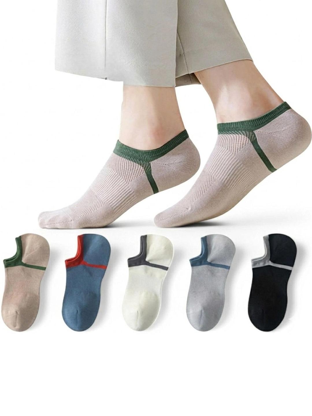 Men Exercise Wallet Buy REDCARP Men Pack Of 5 Colourblocked Shoe Liners Socks - Socks for ...