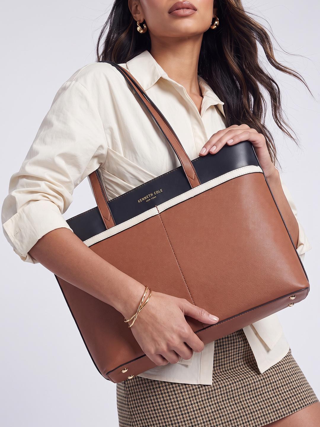 Buy Kenneth Cole Colourblocked Structured Shoulder Bag - - Accessories for Women