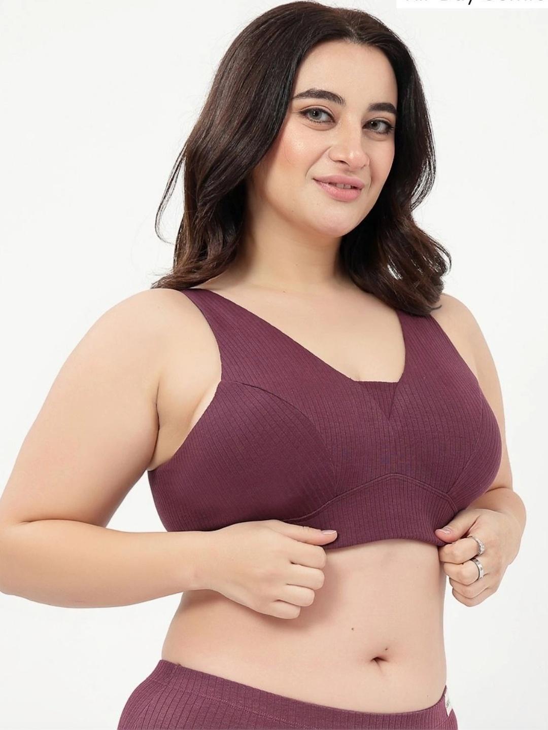 Buy House Of Zelena Cotton Maternity Nursing Lightly Padded Ribbed Bra -  - Apparel for Women