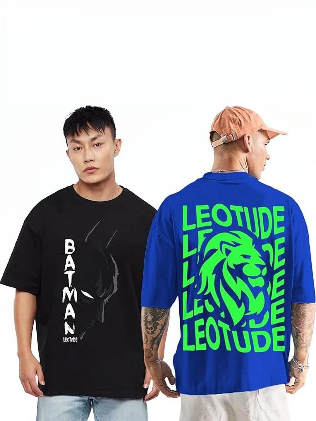 Buy JUST ROAR Men Batman Printed Drop Shoulder Sleeves T Shirt ...