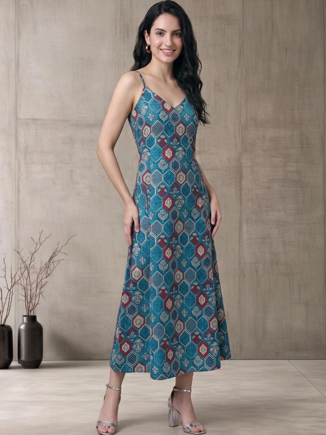 Rustic Design Clothes Buy Anouk Rustic Print A Line Midi Dress - Dresses for Women 47374835 ...