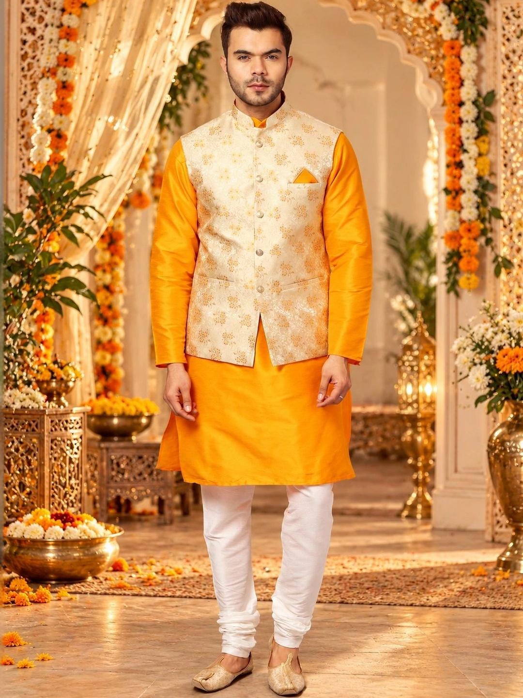 Buy Uri And MacKenzie Men Regular Kurta With Churidar - Kurta Sets for ...