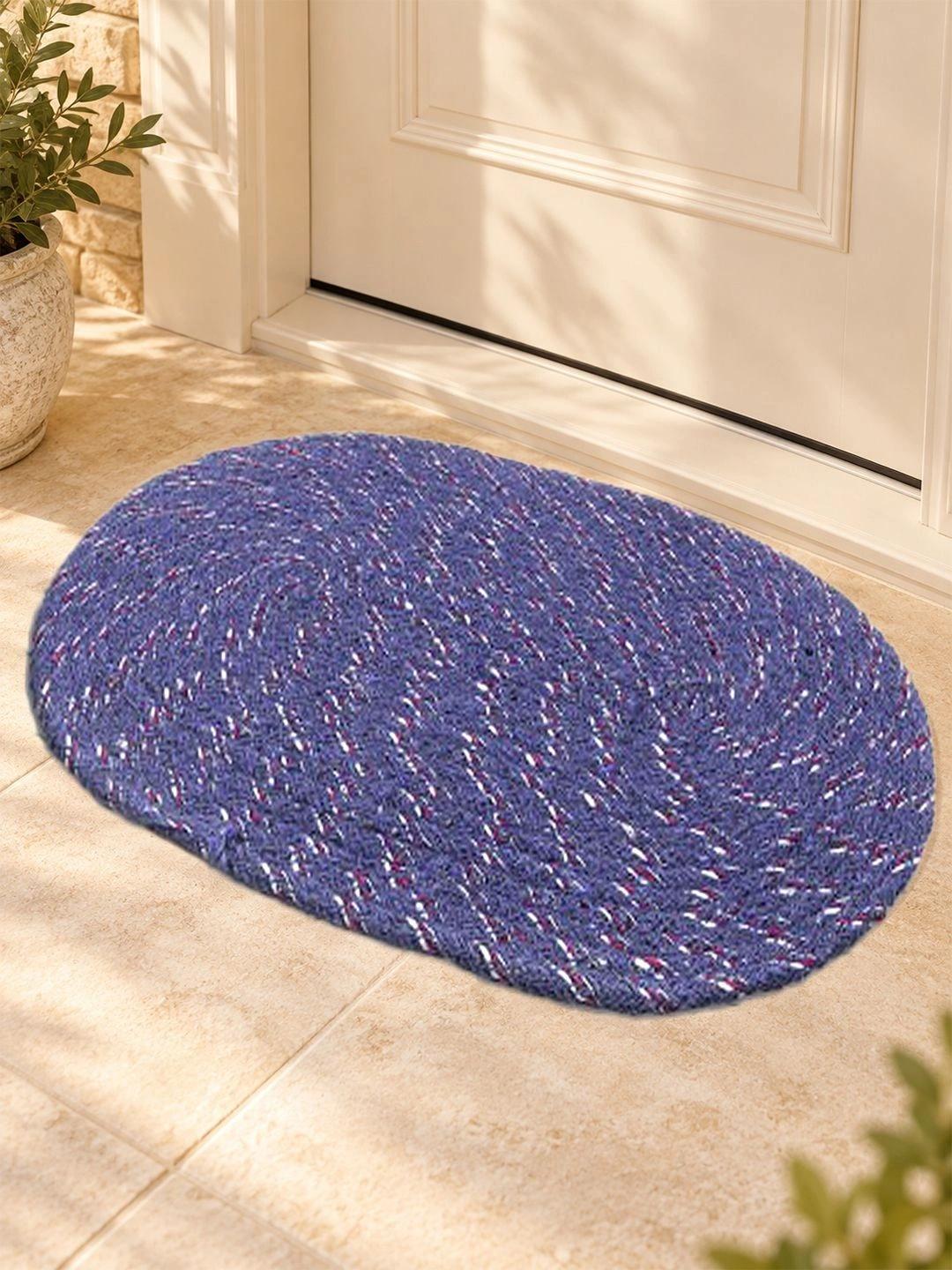 Buy Kuber Industries Blue Oval Door Mat - - Home for Unisex