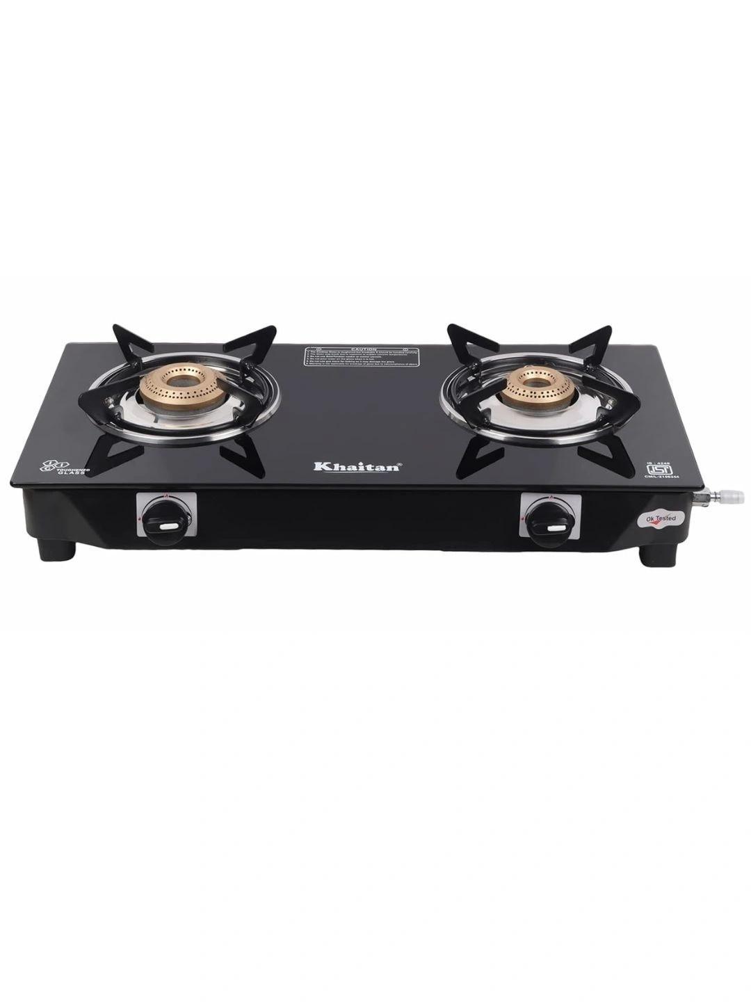 Myntra Khaitan 2 Burner Toughened Glass Gas Stove 