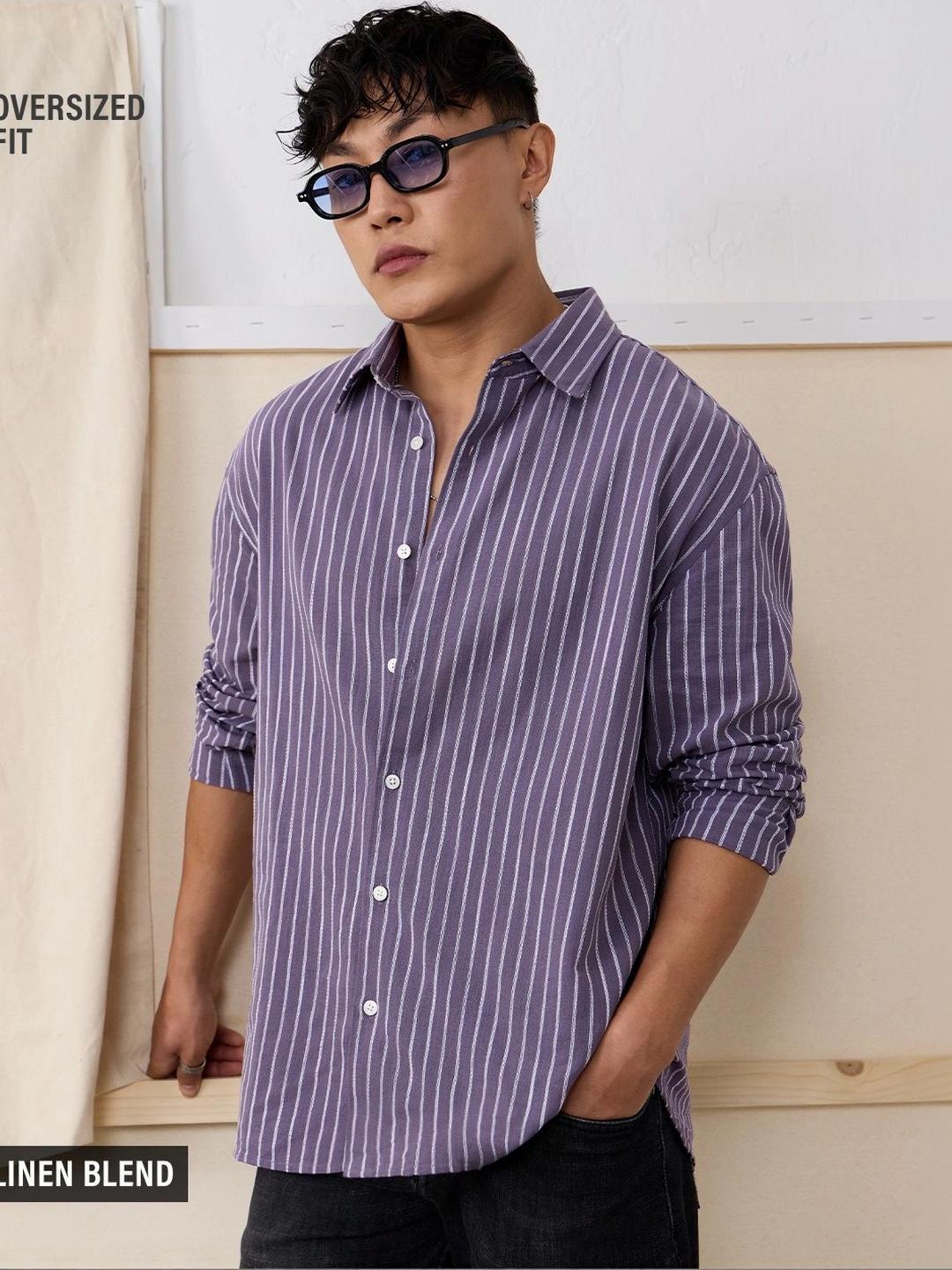 The Souled Store Men Striped Casual Shirt - Image 1