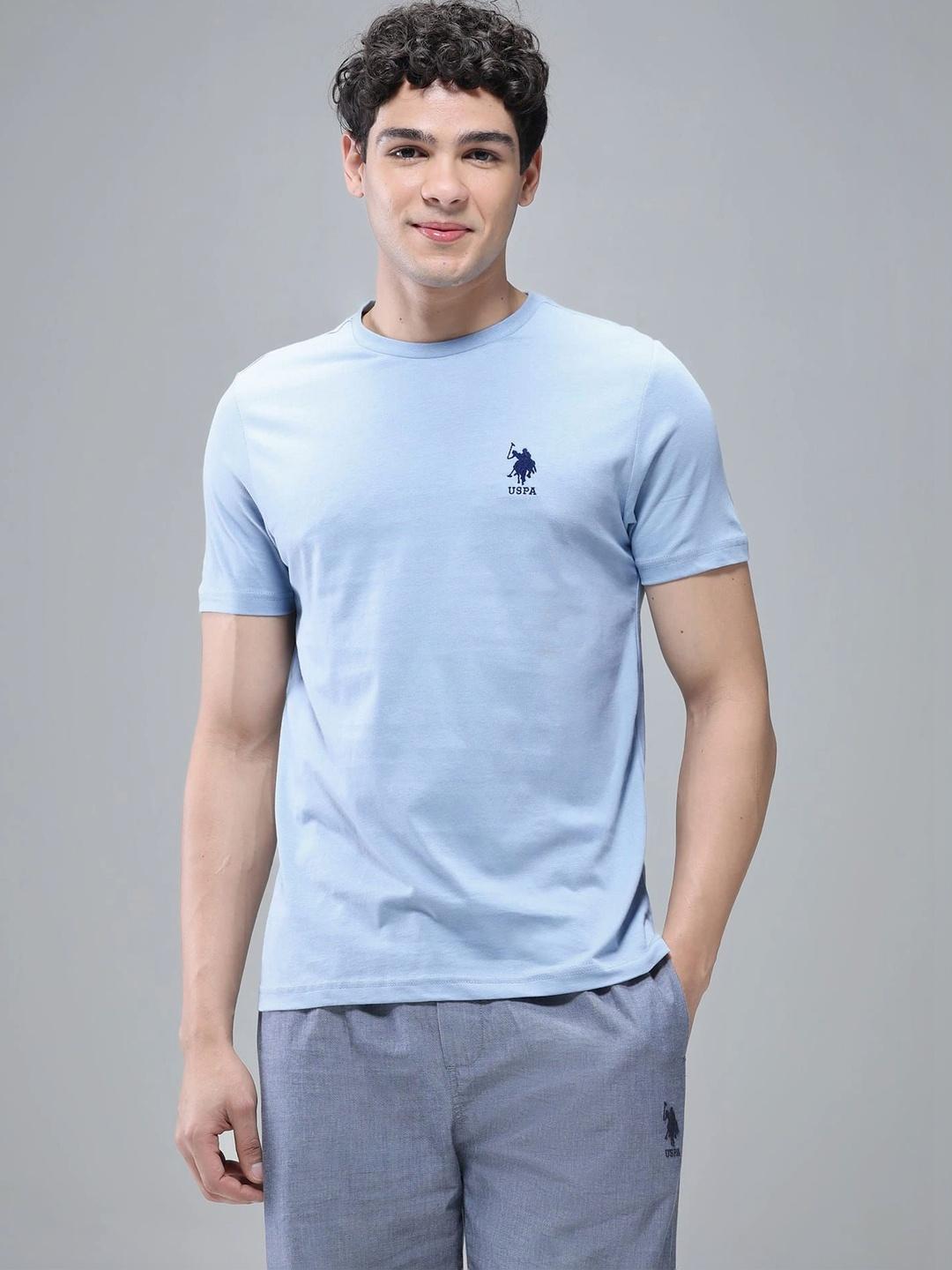 Buy U.S. Polo Assn. Men Pure Cotton Lightweight Lounge T Shirt - - Apparel for Men