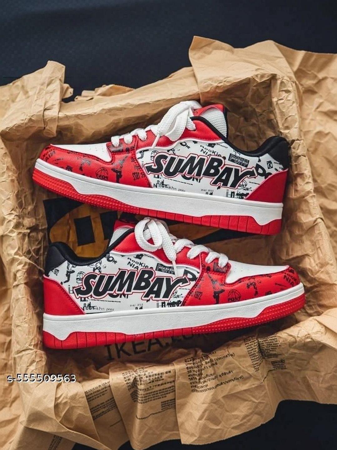 Robbie Jones Men Printed PU Sneakers - Image 1