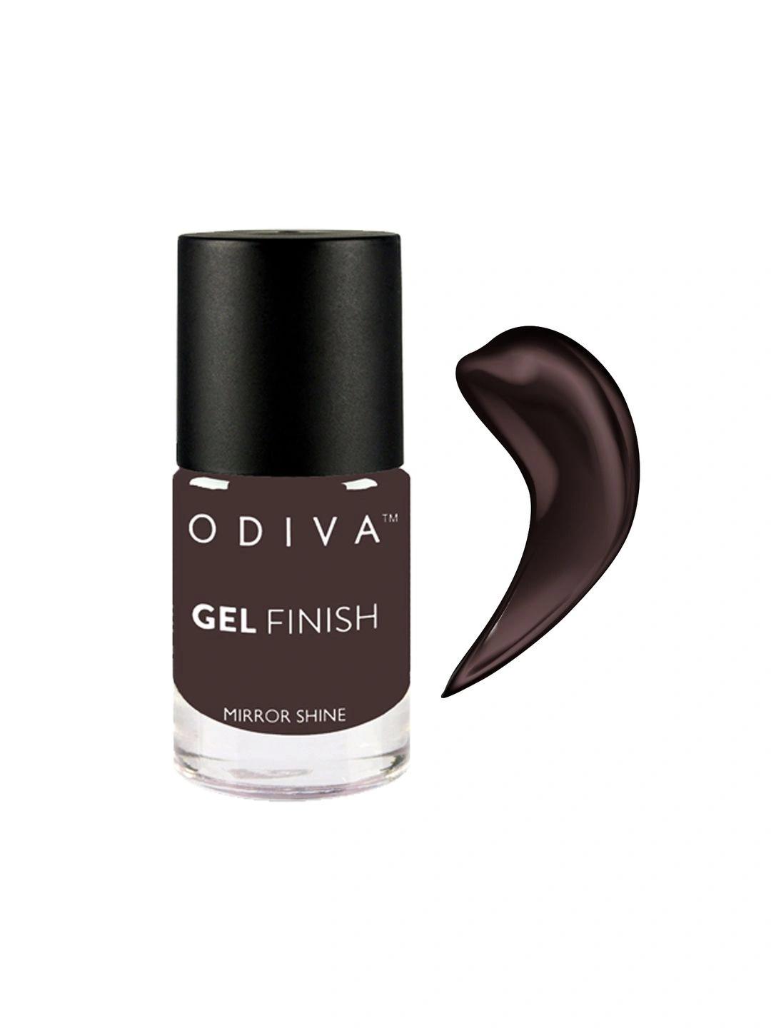 Buy ODIVA Gel Finish Long Wearing Nail Polish 11 Ml   Coco Paradise Brown -  - Personal Care for Women