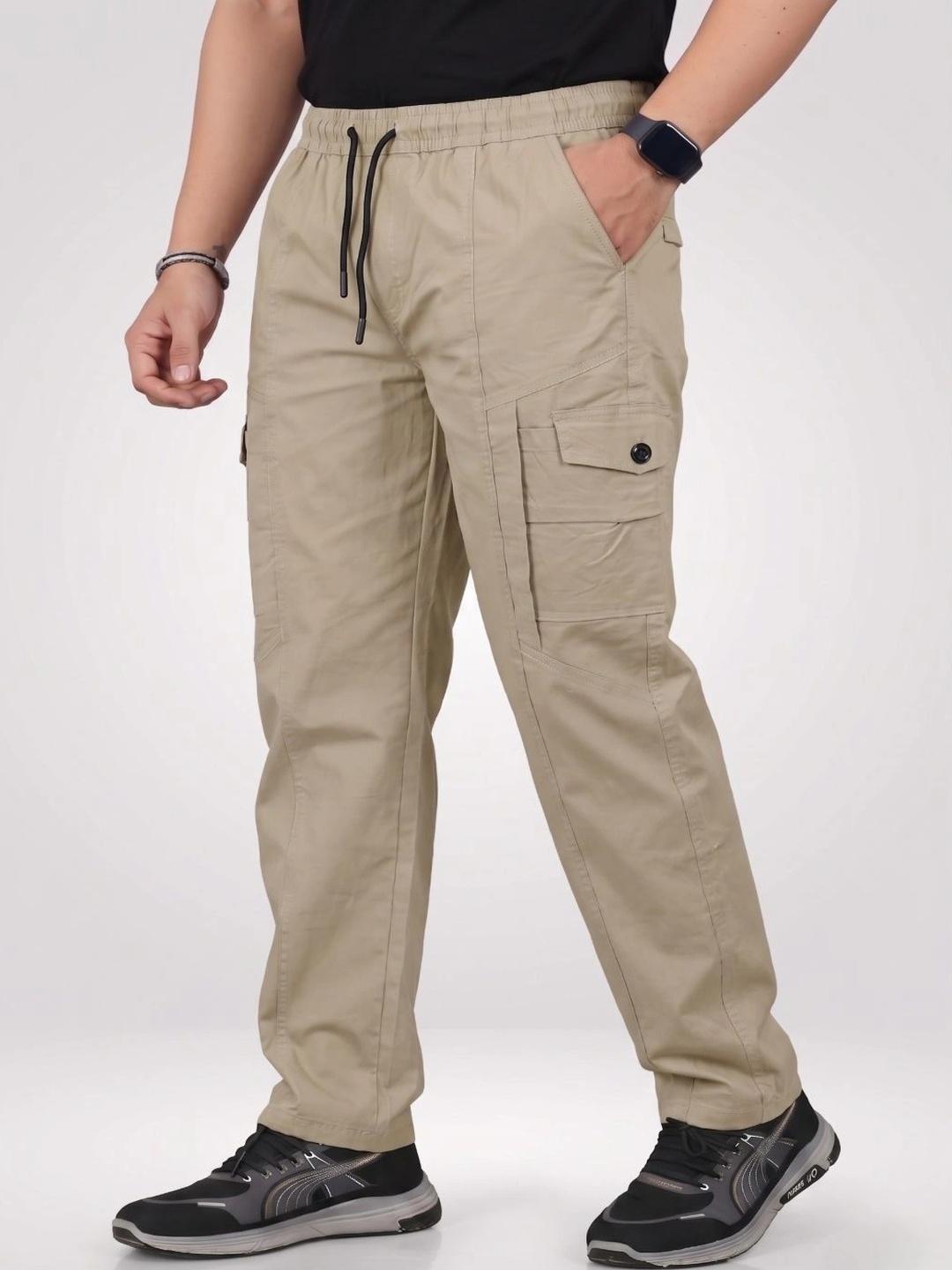 R.Code by The Roadster Life Co. Men Relaxed Easy Wash Cargos Trousers - Image 1