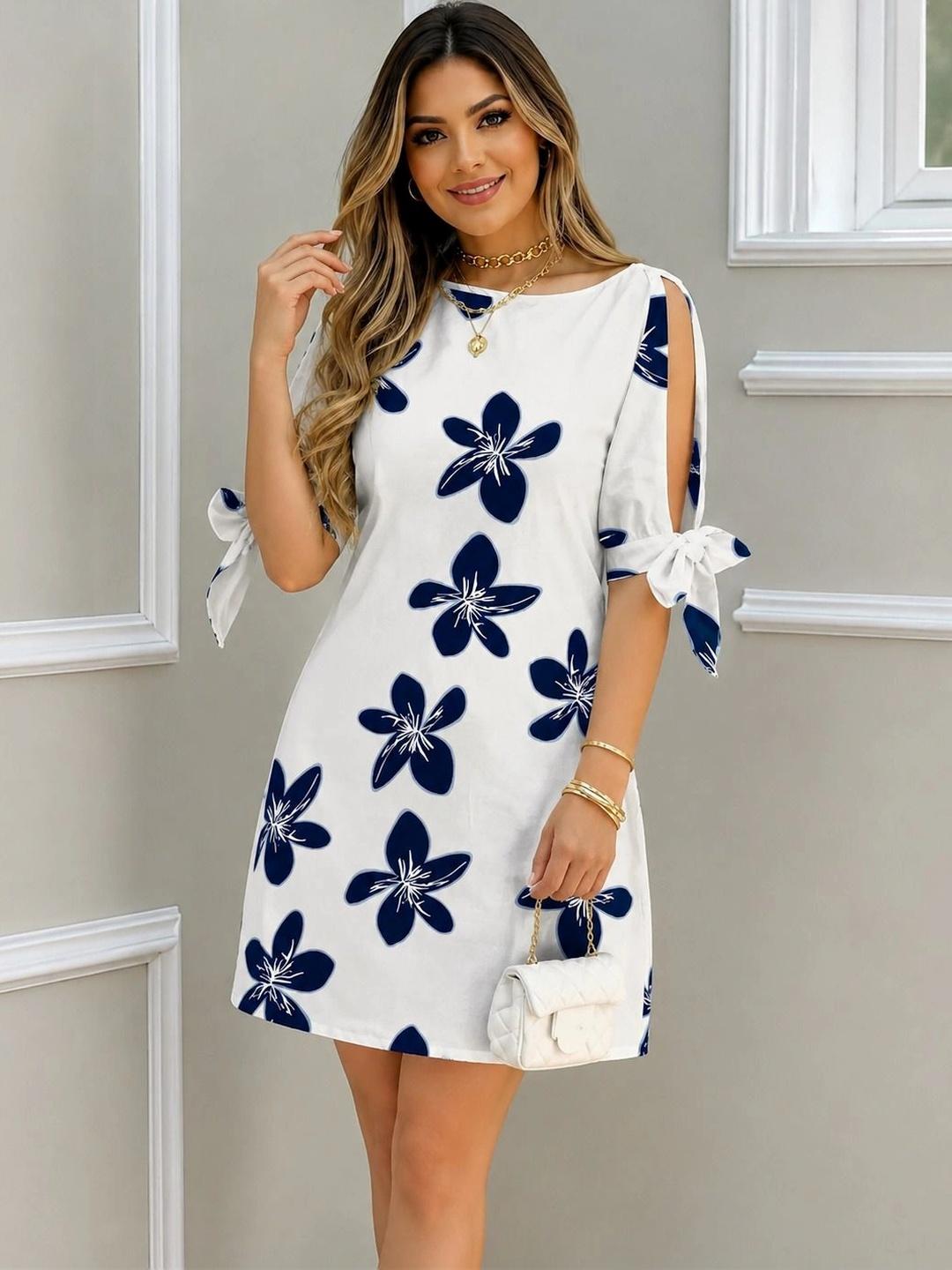 Order Roses Dress Buy ROSE PETALS STUDIO Floral Print Cold Shoulder Dress - Dresses for ...