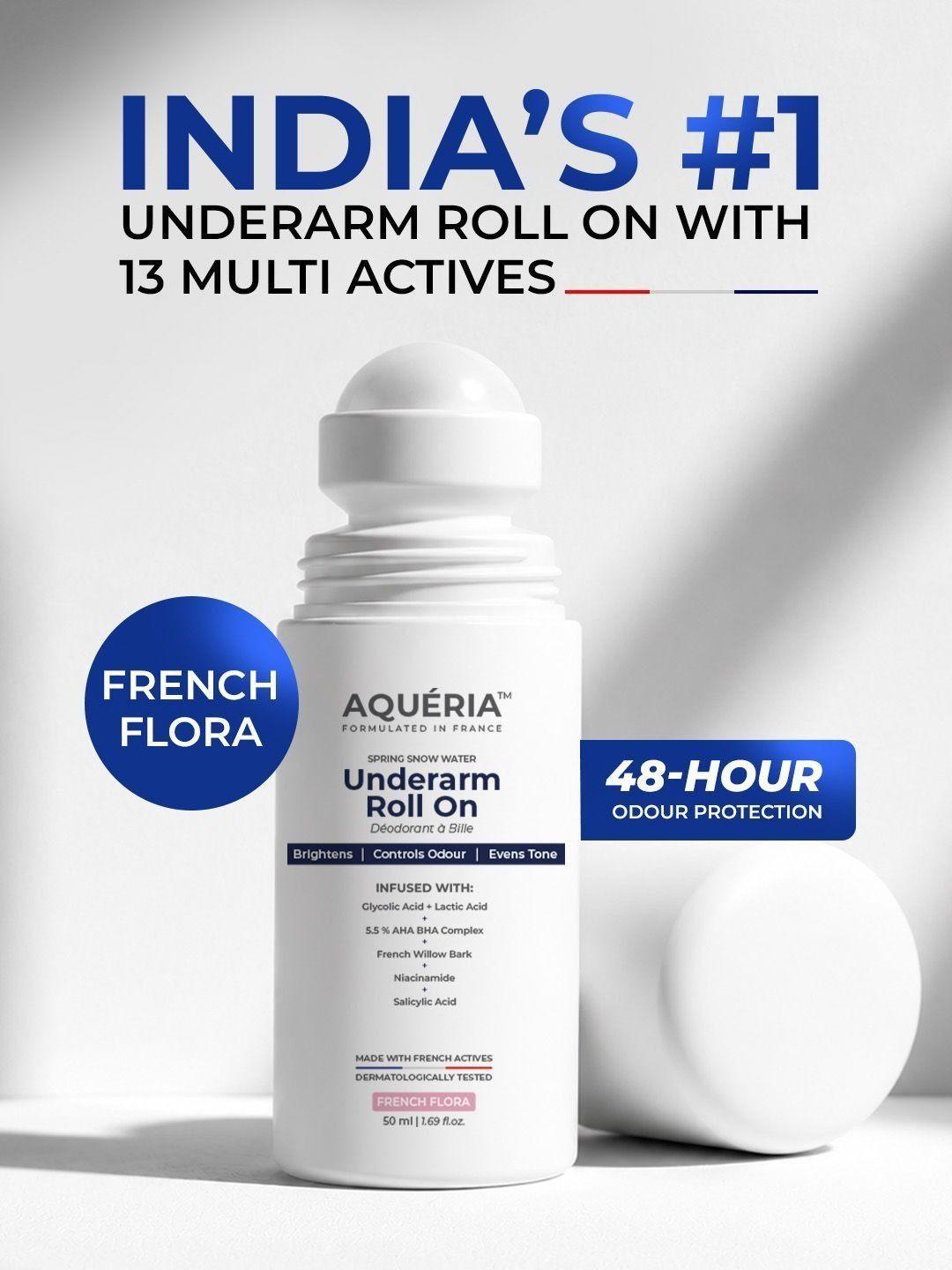 Buy Aqueria 5.5% AHA BHA Brightening French Under Arm Roll On French Flora 50ml -  - Personal Care for Unisex