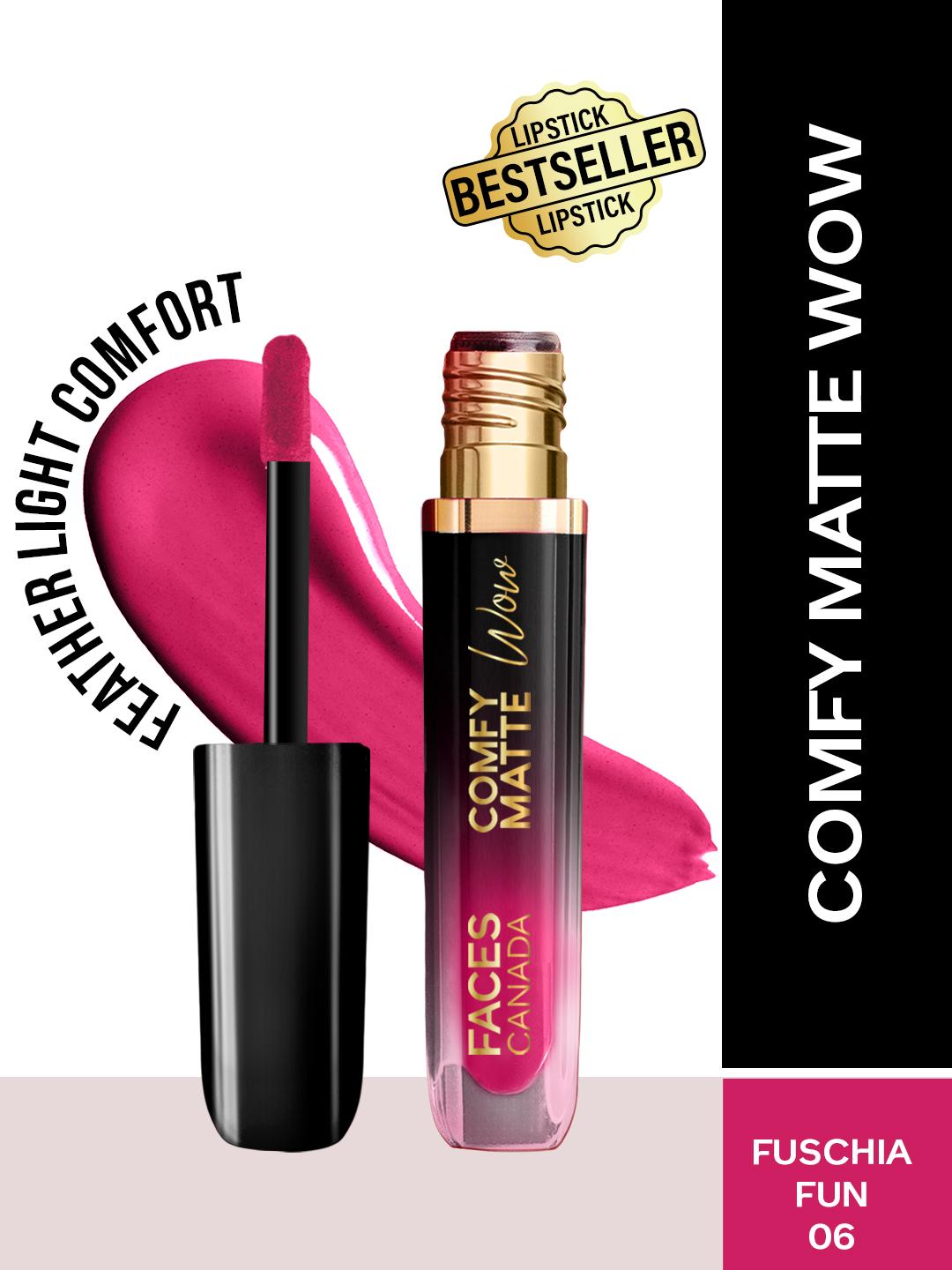 Buy FACES CANADA Comfy Matte Wow Liquid Lipstick 3.8ml Fuschia Fun 06 - - Personal Care for Women