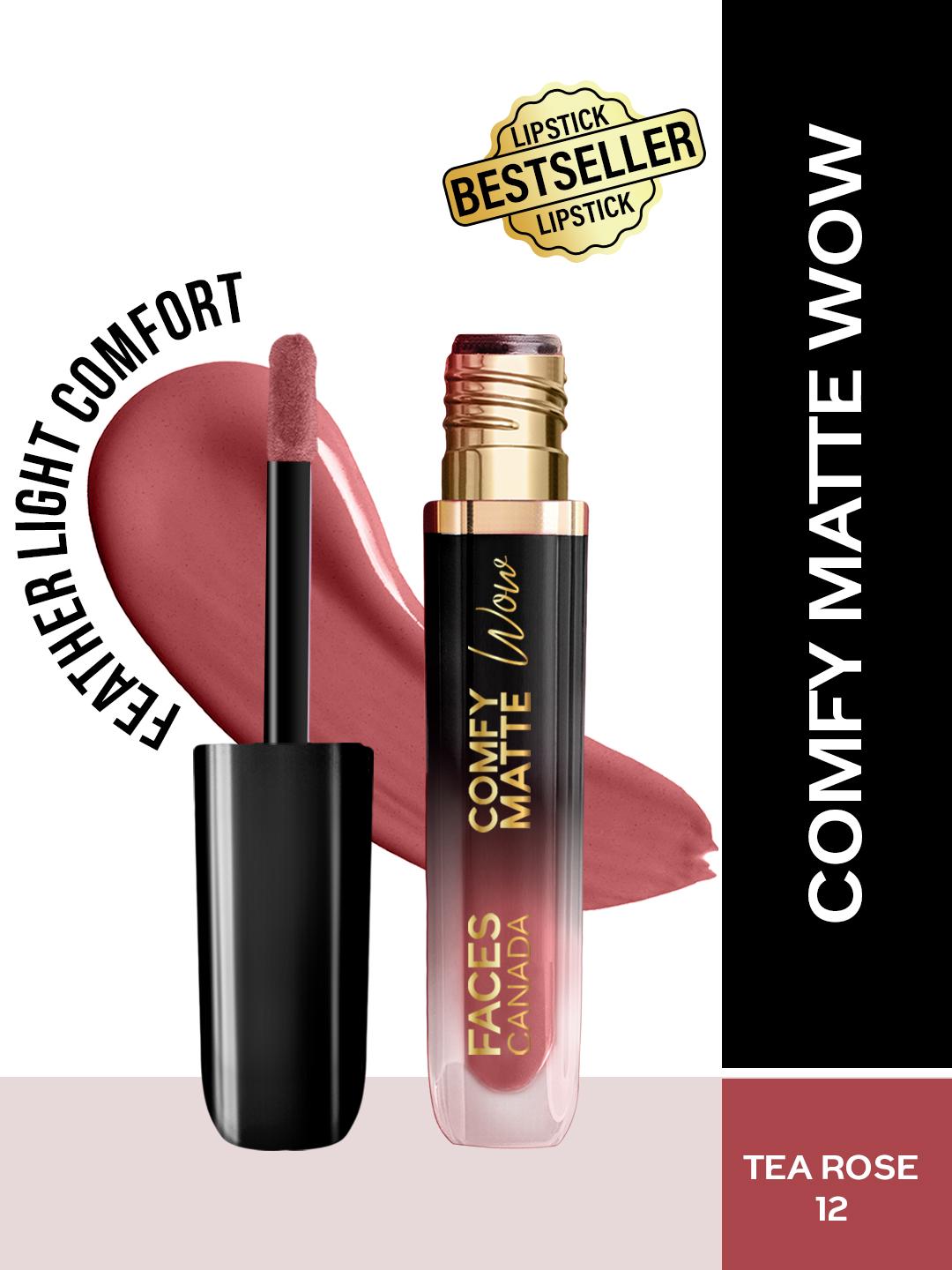 Buy FACES CANADA Comfy Matte Wow Liquid Lipstick 3.8 Ml Tea Rose 12 - - Personal Care for Women