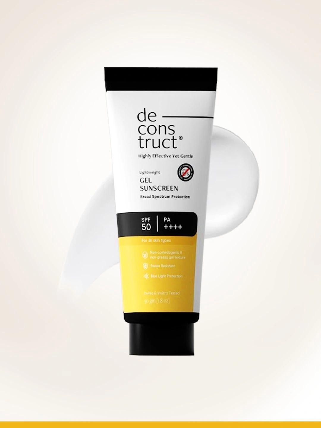 Buy Deconstruct Gel Sunscreen SPF 50 PA++++  100% Photostable Lightweight In Vivo Tested 50g -  - Personal Care for Unisex