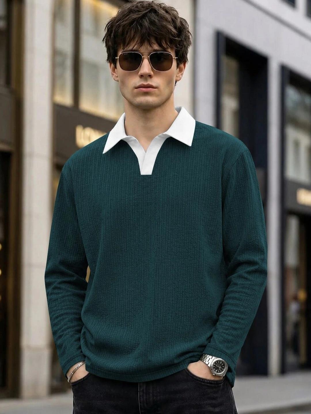 SZN Men Polo Collar T-shirt - Image 1