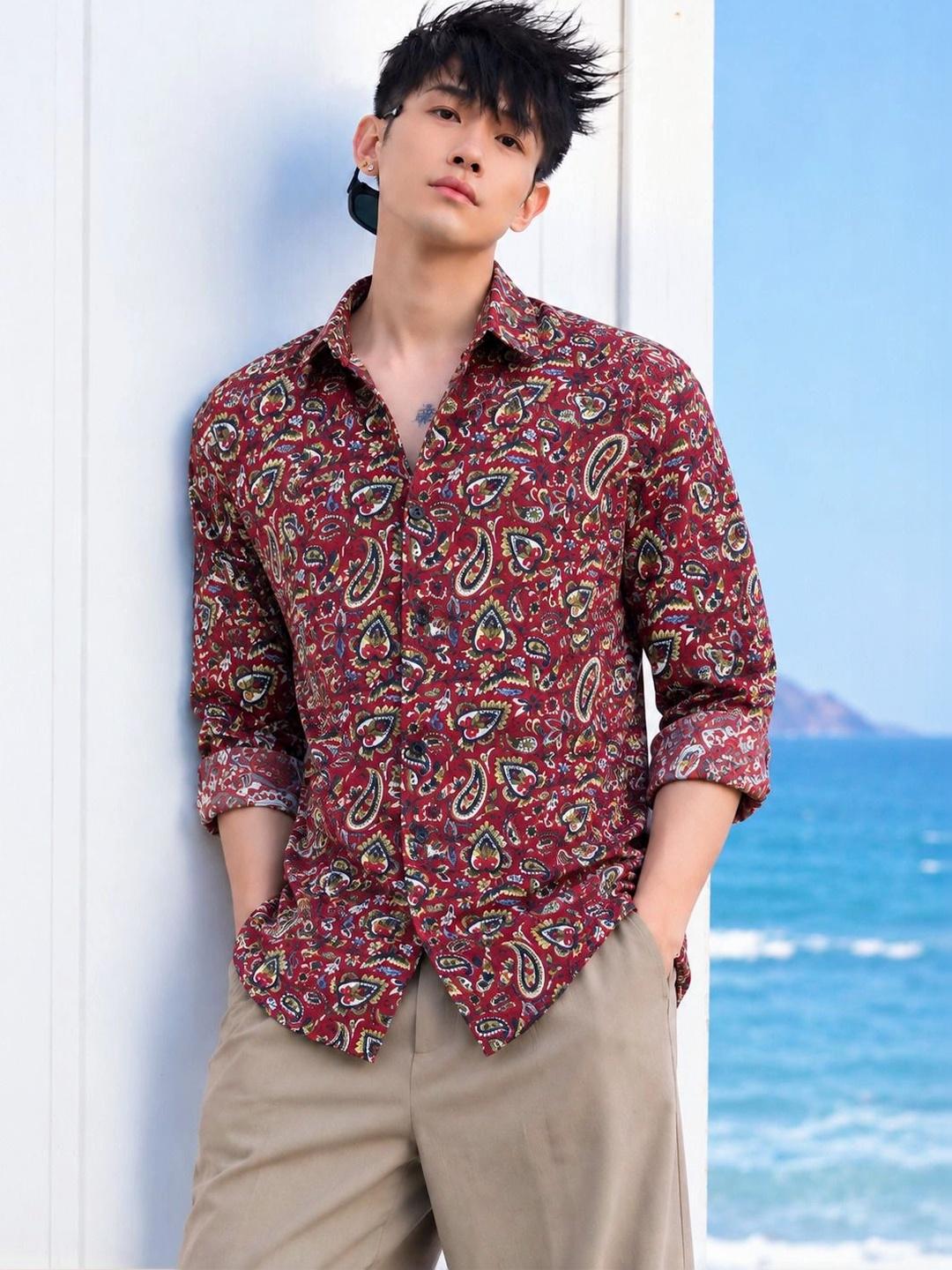 Buy RAHI TRENDZ Men Classic Printed Casual Shirt - Shirts for Men ...