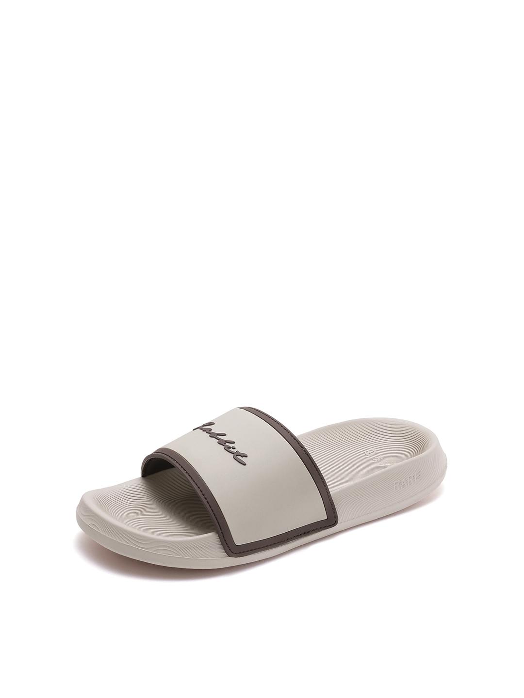 Buy RARE RABBIT Men Beige Printed Sliders - Flip Flops for Men 46108391 ...