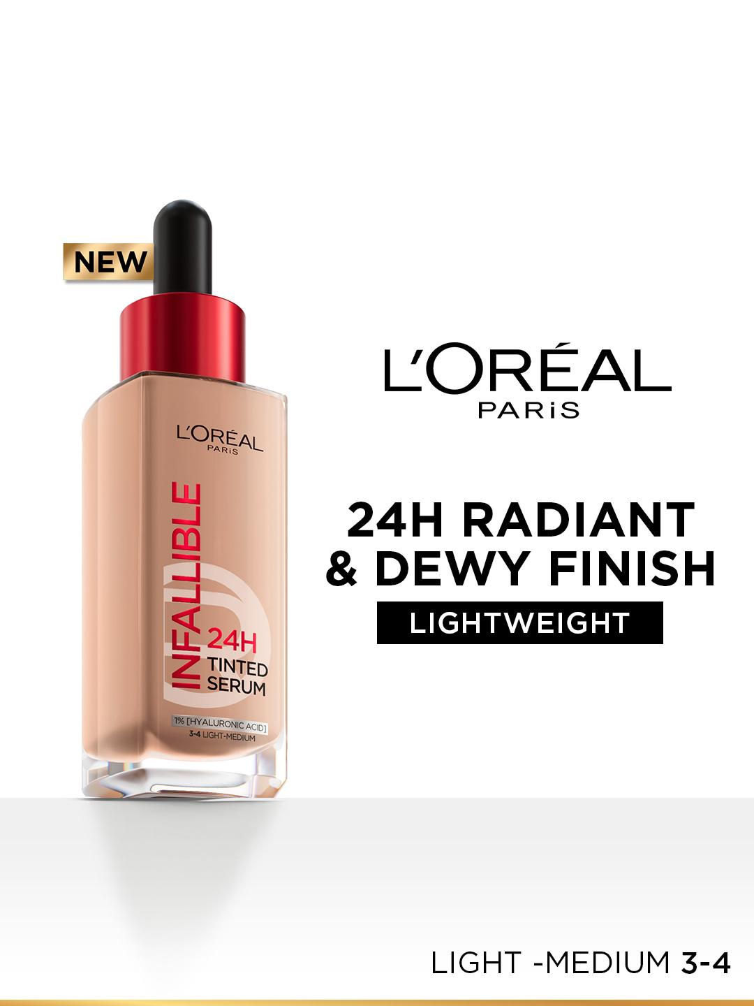 Buy LOreal Paris Infallible 24H Lightweight Tinted Serum Foundation 30ml Light Medium 3 4 - - Personal Care for Women