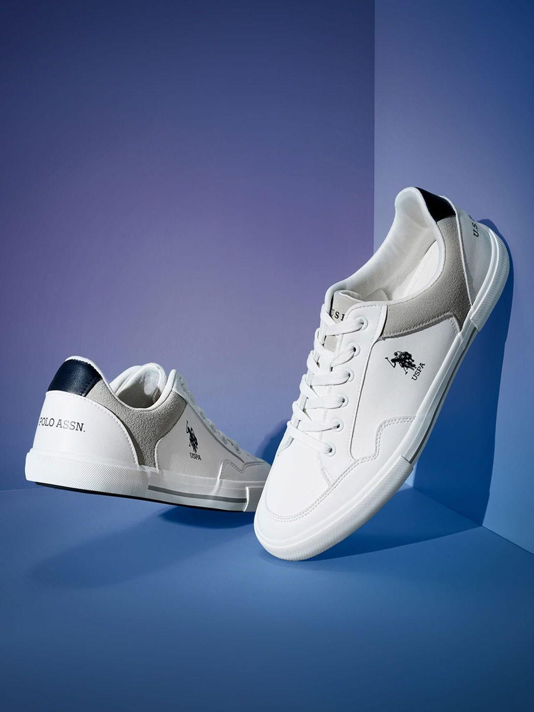 U S Polo Assn Men Colourblocked Pu Sneakersdeal 12