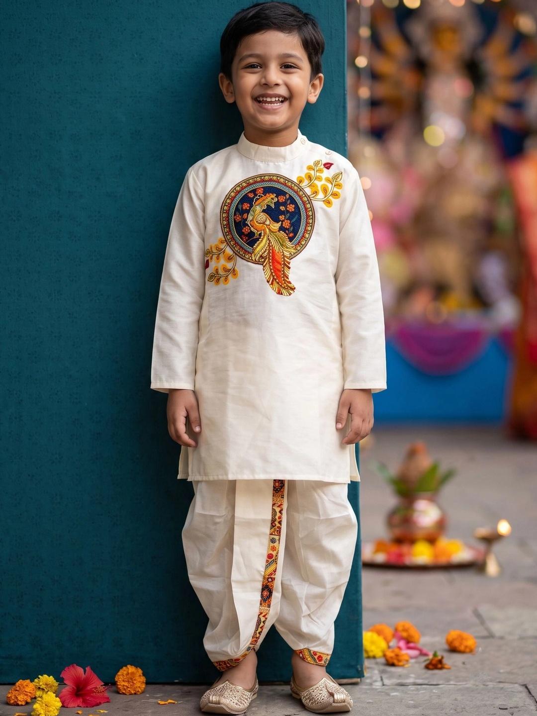 Choice Regular Plus Buy HUMAN CHOICE Boys Ethnic Motifs Embroidered Regular Thread Work ...