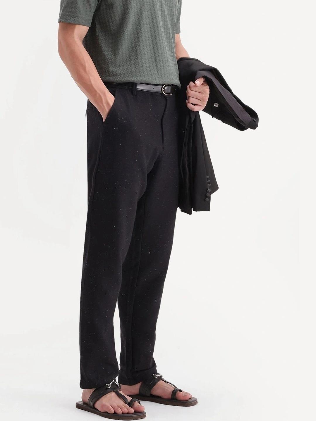 Buy RARE RABBIT Men Solid Trousers - Trousers for Men 45943318 | Myntra