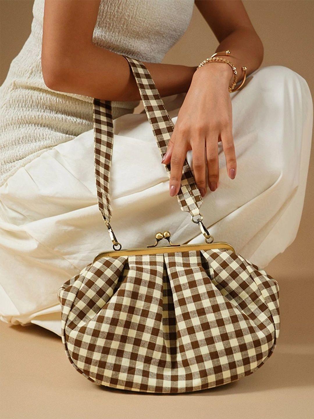 Buy Theater Checked Handheld Bag - - Accessories for Women