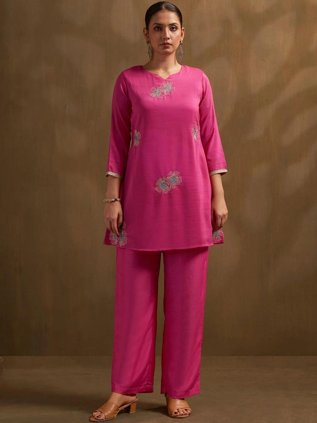 Buy Anouk Embroidered Tunic With Trousers -  - Apparel for Women