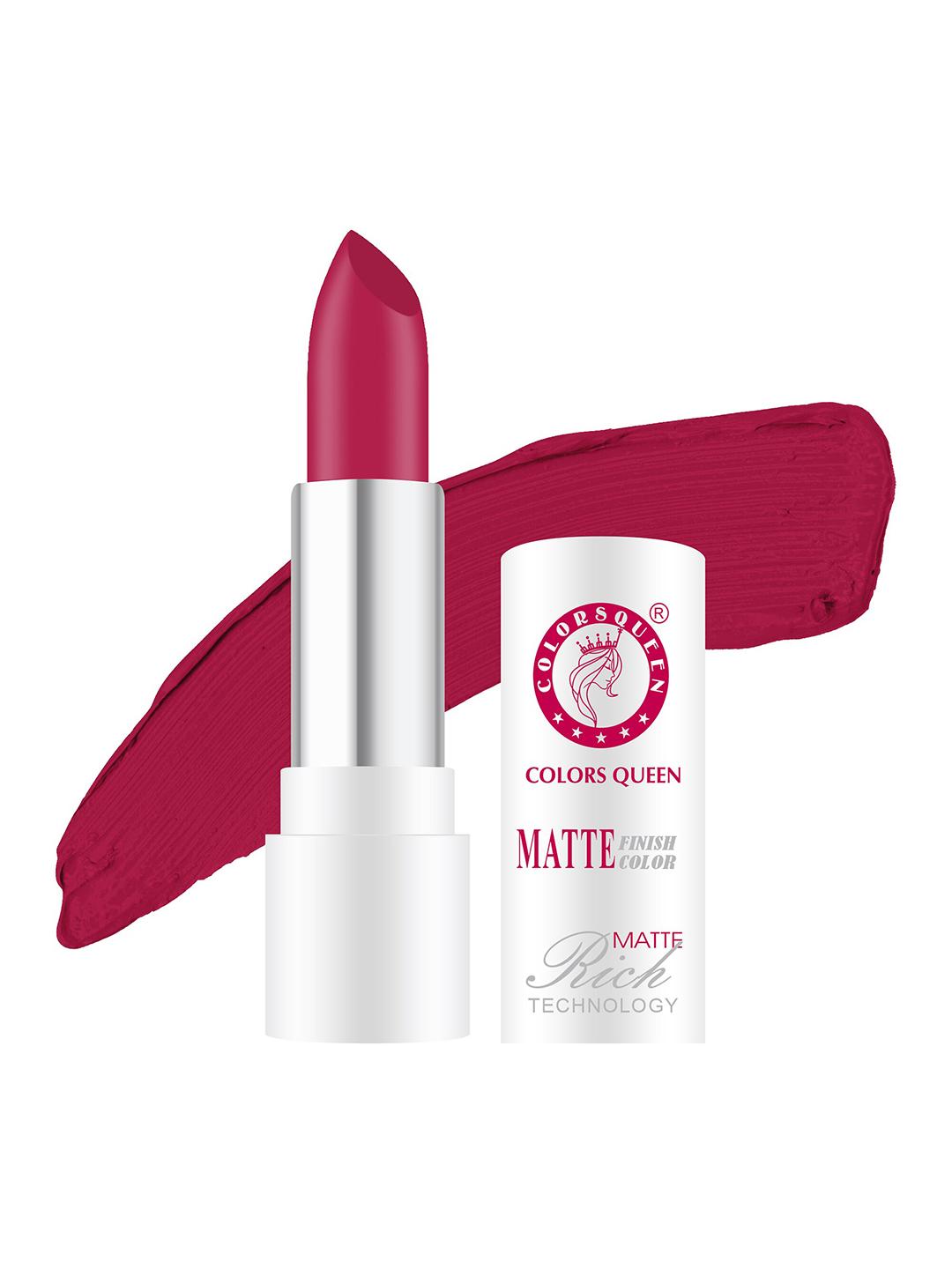 Buy Colors Queen Rich Matte Non Transfer Long Lasting Lipstick 3 G Pinky - - Personal Care for Women