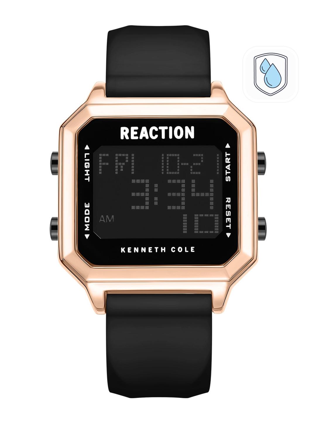 REACTION KENNETH COLE Unisex Black Bracelet Style Straps Digital Watch KRWGP9007801 Rs. 874 - Myntra