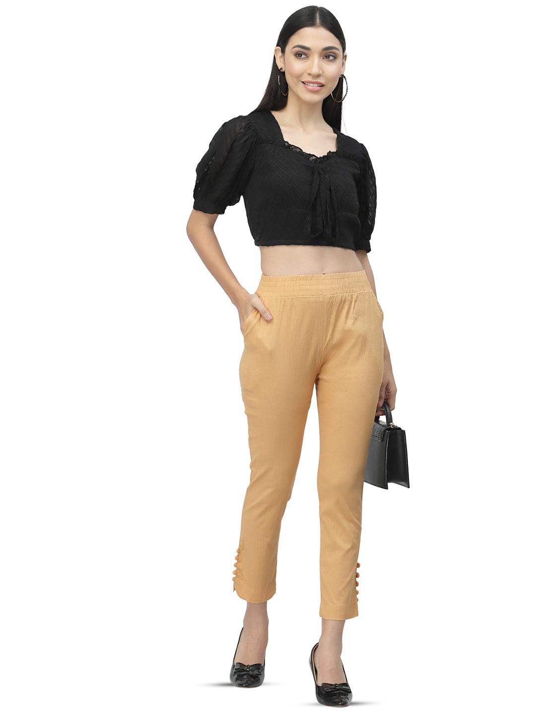 Churidar In Cotone Lycra Blu Inchiostro Anekaant - Morbido, Comodo E Perfetto Per Ogni Occasione