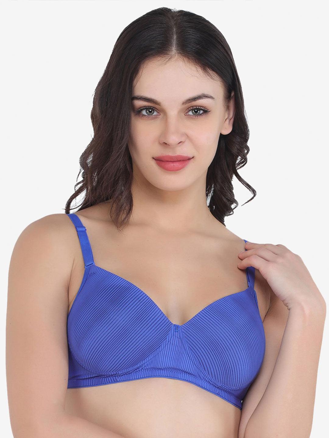 Buy College Girl Blue Lightly Padded Bra - - Apparel for Women