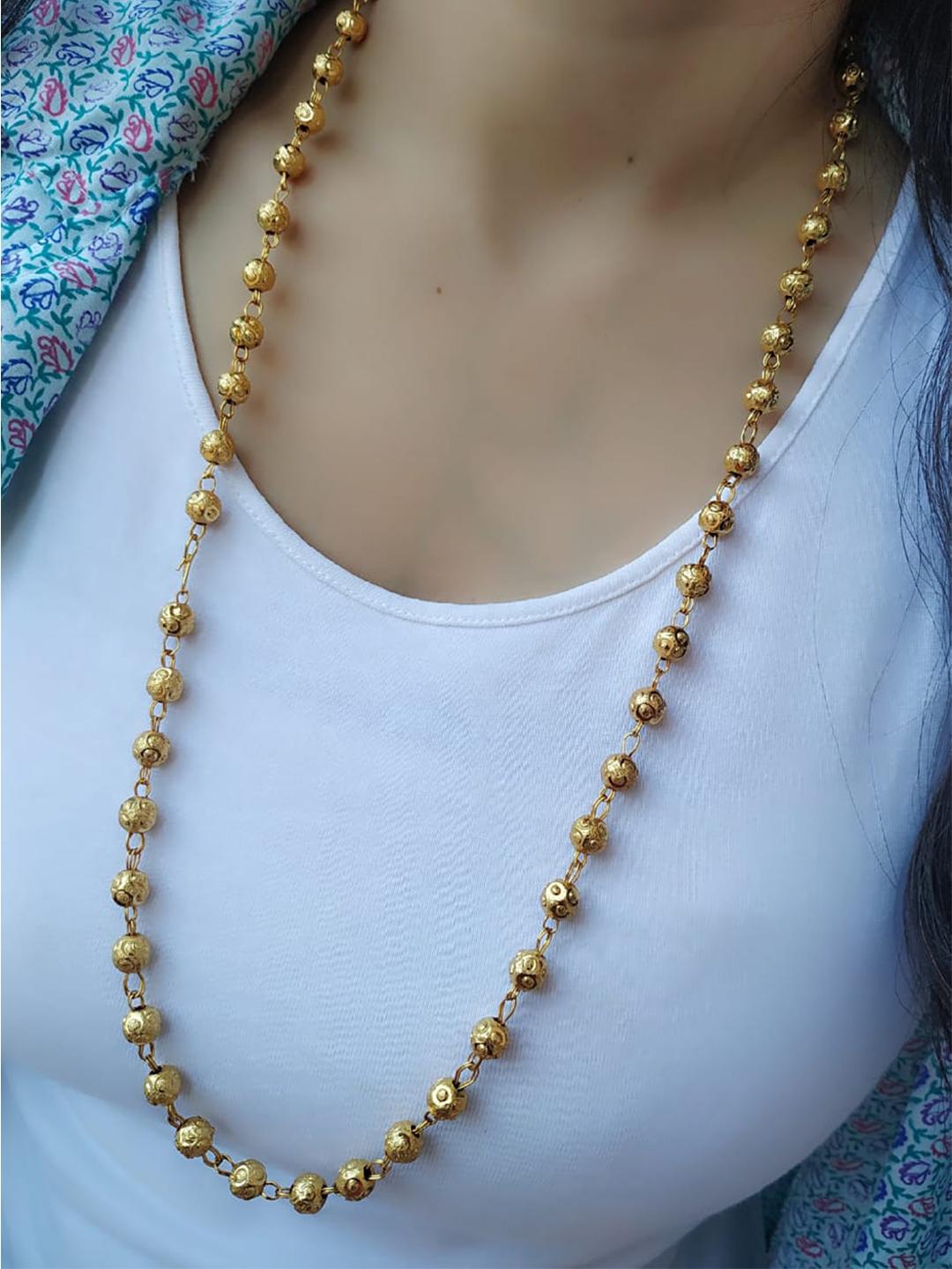 Buy The Pari Women Gold Plated Long Chain - Necklace And Chains for ...