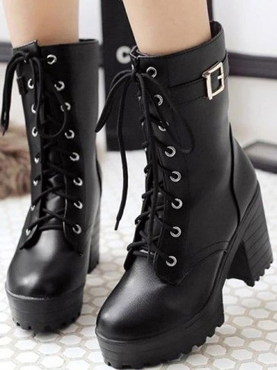 Buy Shoetopia Women Block Heeled Regular Boots - - Footwear for Women