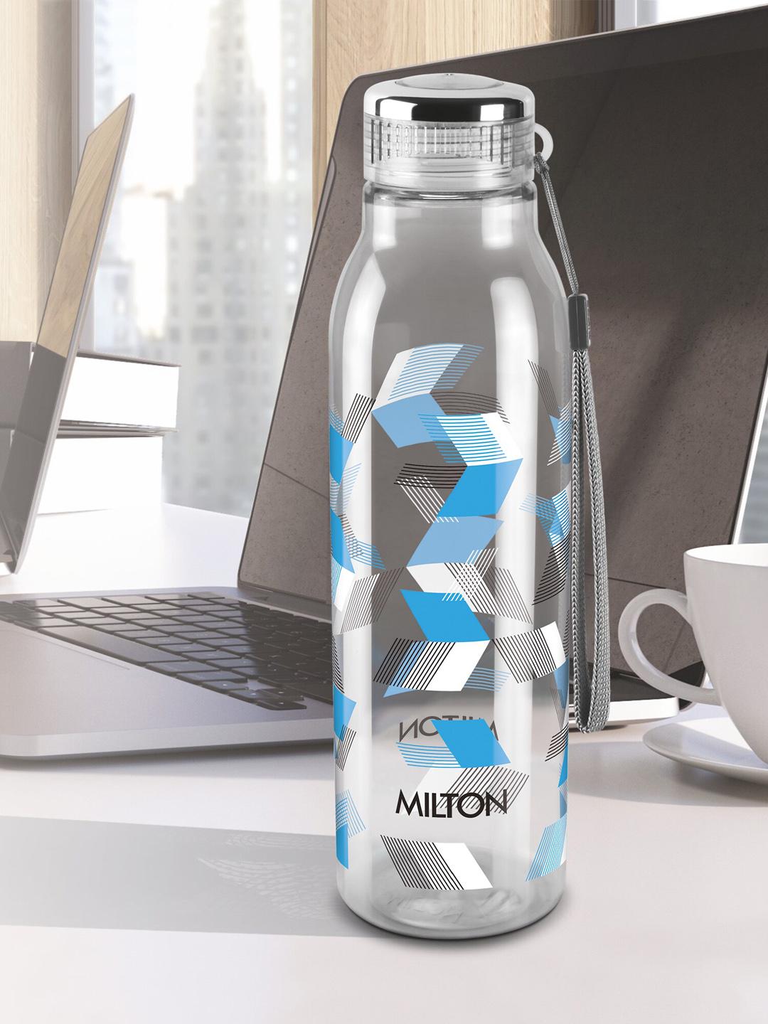 Buy Milton Helix Blue Abstract Plastic Spill Proof 3 Piece Water Bottle 1L - - Home for Unisex