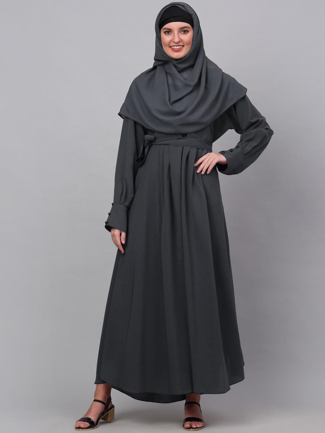 Buy KLOTTHE Embellished Detail Burqa With Scarf - - Apparel for Women