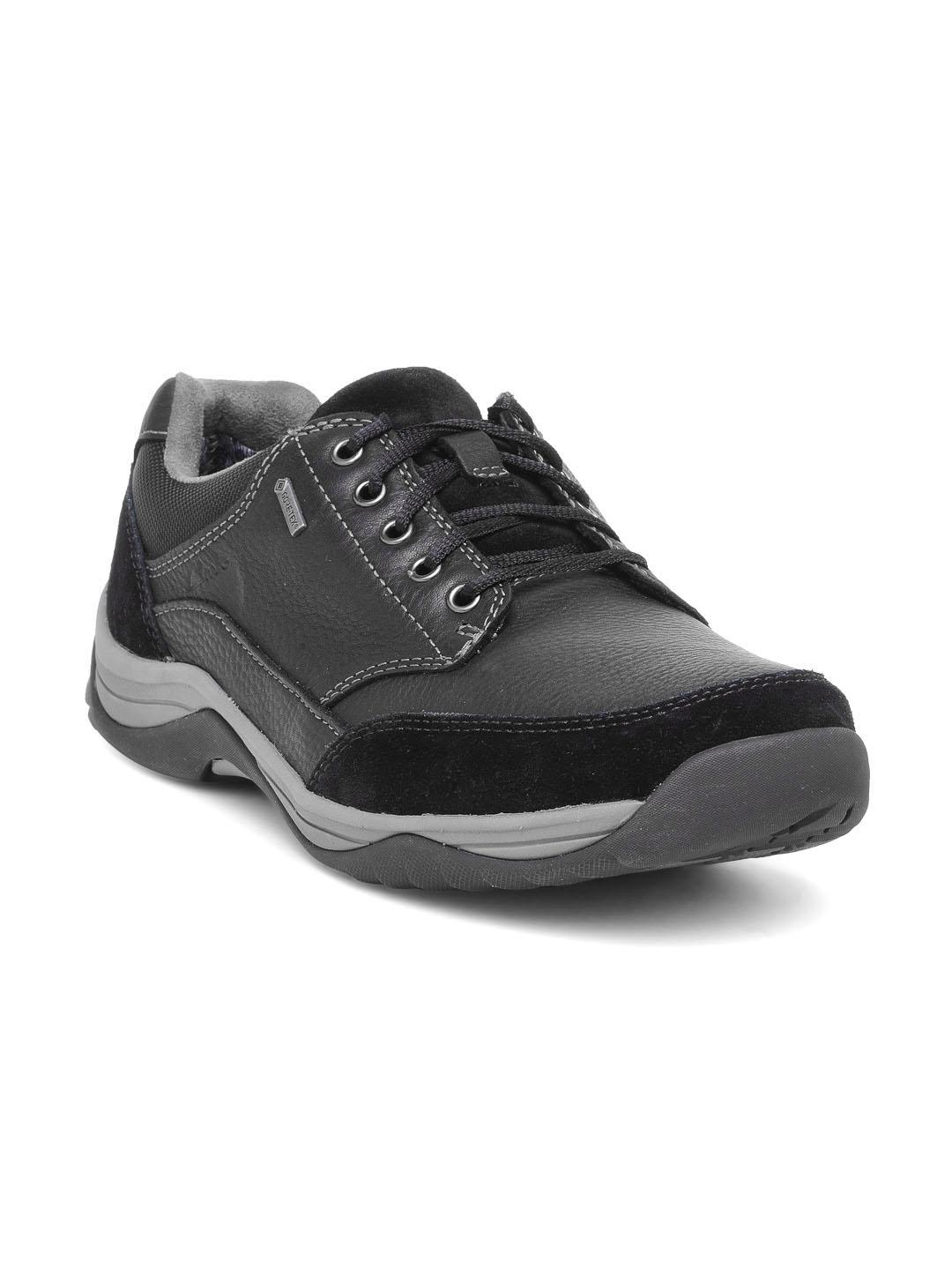 Buy Clarks Men Black Leather Sneakers - Casual Shoes for Men 2116209 ...