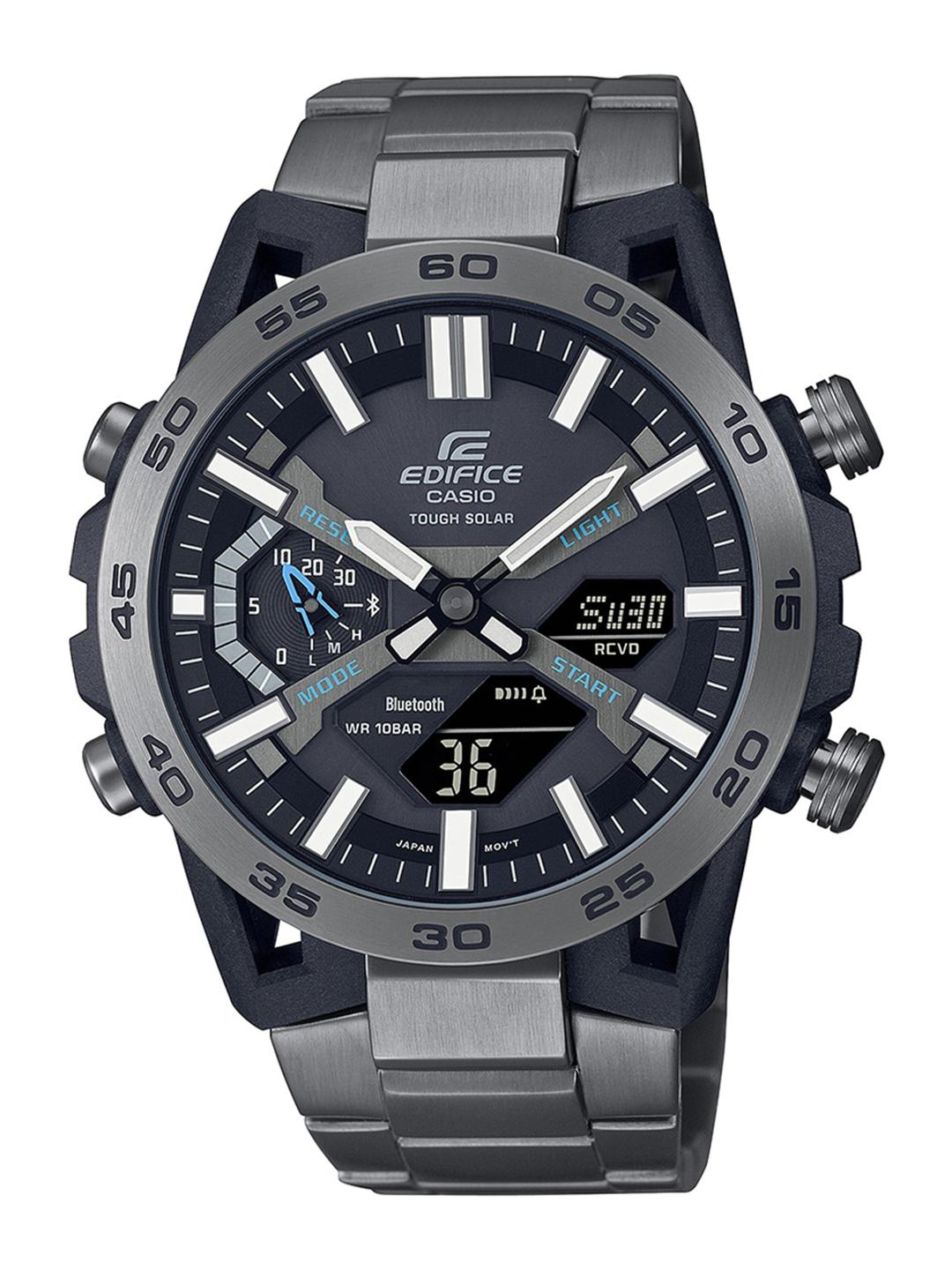 CASIO Men EDifice ECB-2000DC-1ADF Black Dial Gray Band - Image 1