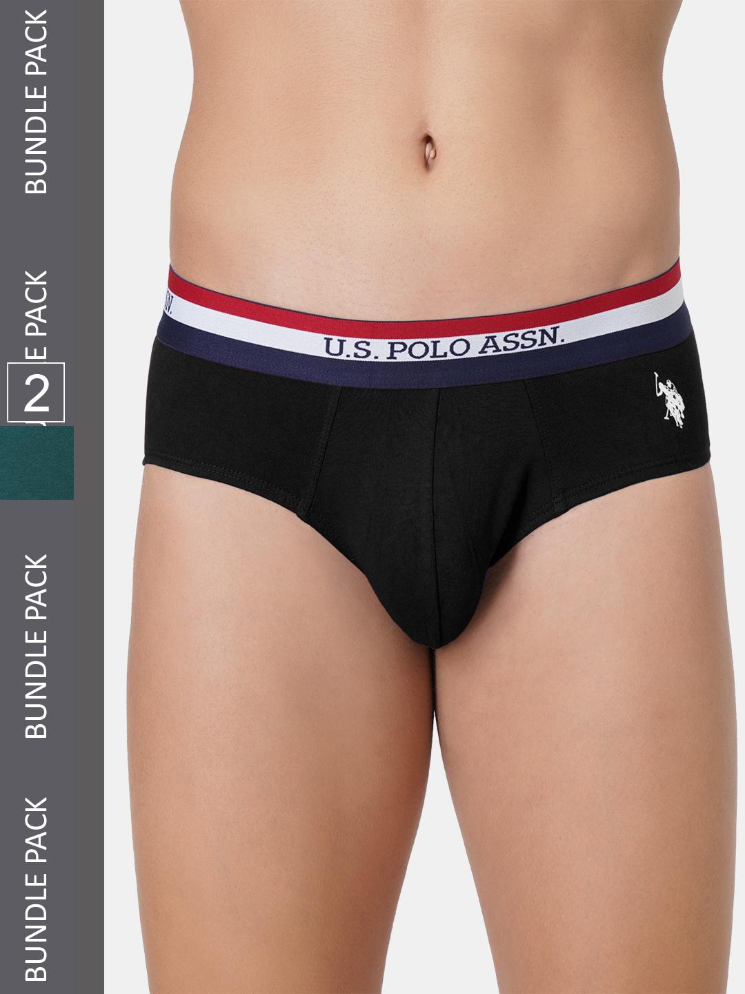 Buy U.S. Polo Assn. Men Pack Of 2 Anti Bacterial Basic Briefs -  - Apparel for Men