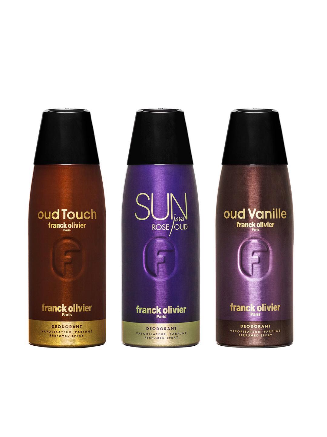 Java Deodrant Buy Franck Olivier Men Set Of 3 Deodorant Oud Touch, Sun Java & Oud ...