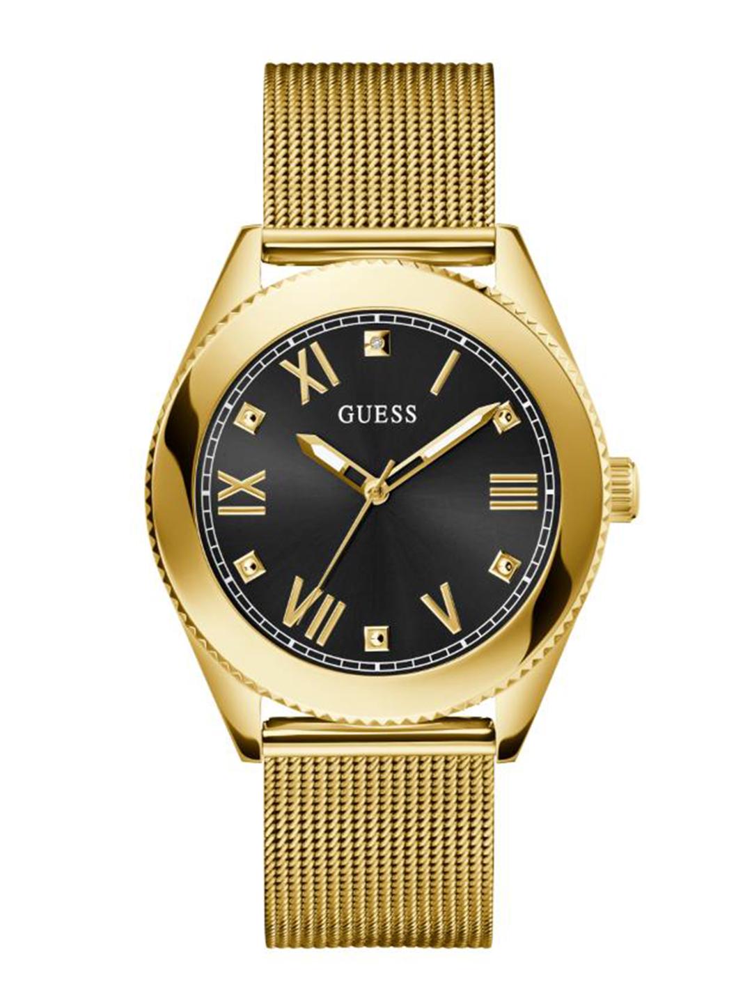 Buy GUESS Round 44mm Black Dial Analog Men Watch GW0495G2 - - Accessories for Men