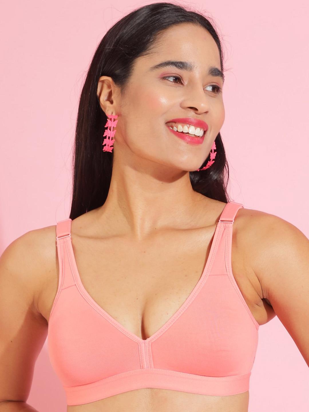 Buy Dollar Missy Pack Of 2 Wire Free Basic Support Bra DES 1001 R3 SLR PO2 - - Apparel for Women