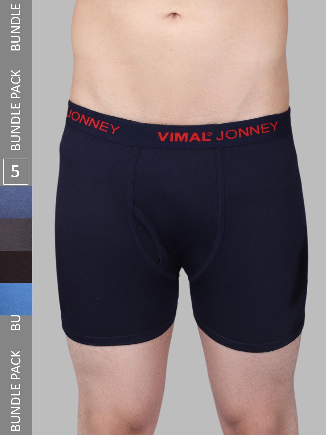 Buy MACK JONNEY Men Pack Of 5 Assorted Cotton Trunk - - Apparel for Men