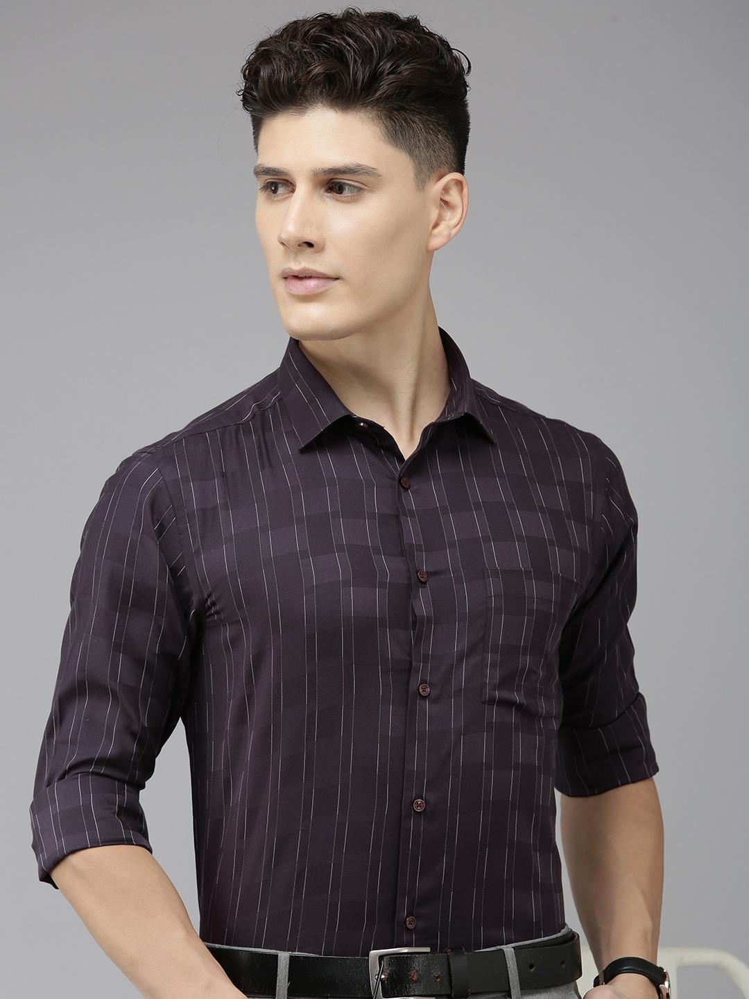 Buy Park Avenue Pure Cotton Slim Fit Checked Formal Shirt - Shirts for ...