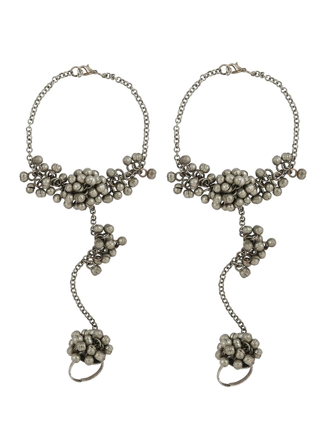 Buy TEEJH Oxidised Ghungroo Anklet - - Accessories for Women