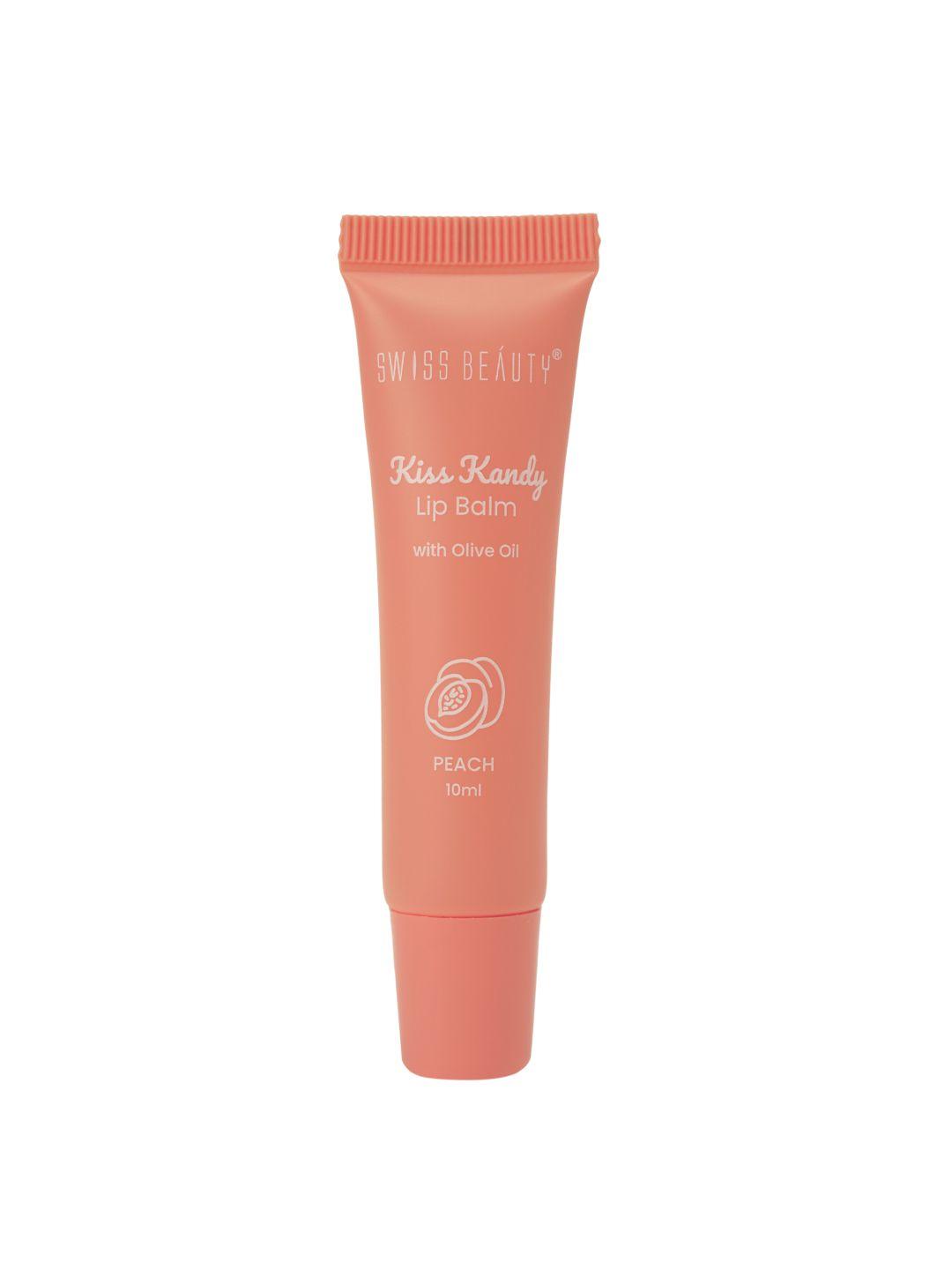 Buy SWISS BEAUTY Kiss Kandy Tinted Lip Balm With Olive Oil & Vitamin E 10ml Peach - - Personal Care for Women