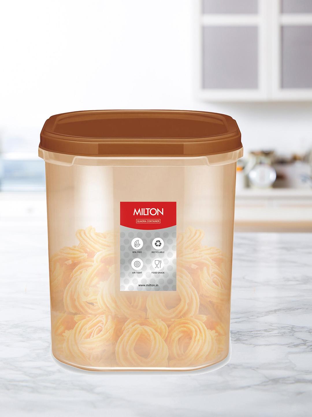 Buy Milton Quadra 16 Brown Storage Container 16 L - Storage Drum for ...