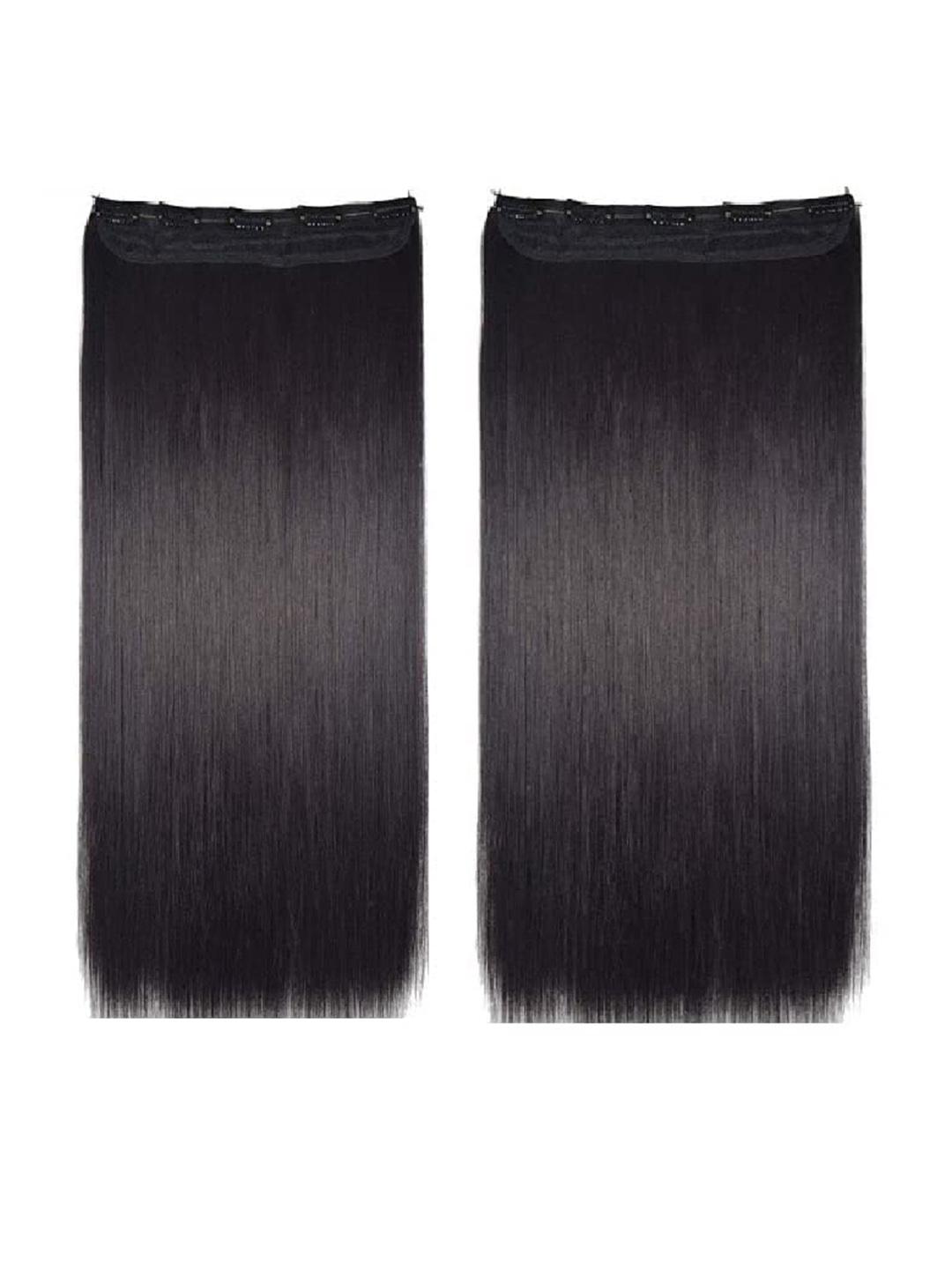 Buy CHRONEX 5 Clips Based Synthetic Nylon Straight Hair Extension   Black -  - Personal Care for Women